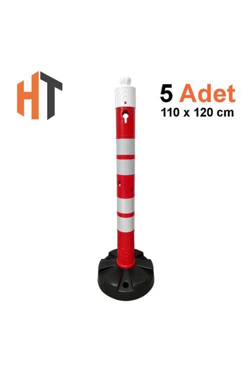 Uyarı Dikmesi 11X120 Cm - Dikdörtgen Tabanlı 5'Li Set