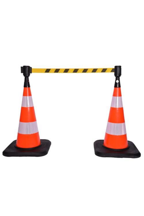 Delinatör, Koni Ve Dikme İçin İkaz Şeritli Mekanizma Sarı-Siyah