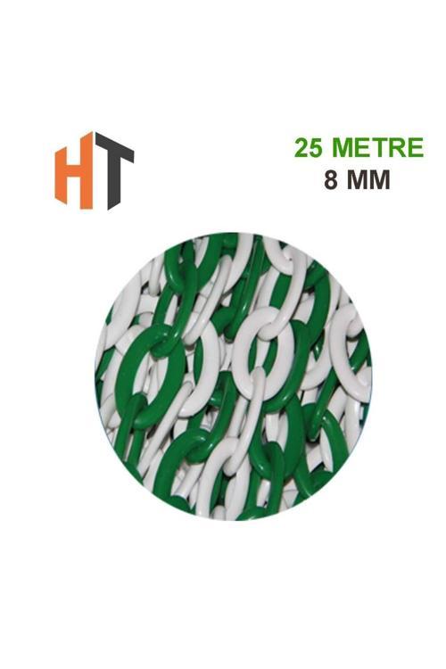 Plastik Zincir Yeşil-Beyaz 8 Mm X 25 Metre
