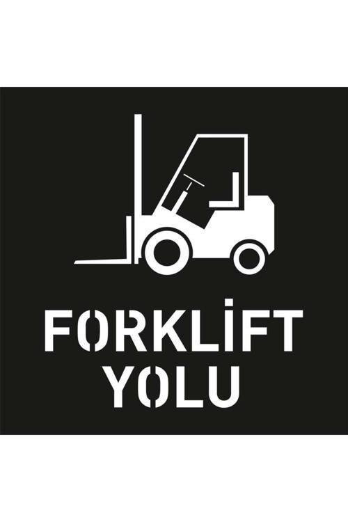 Boyama Şablonu Forklift Yolu 100X100Cm