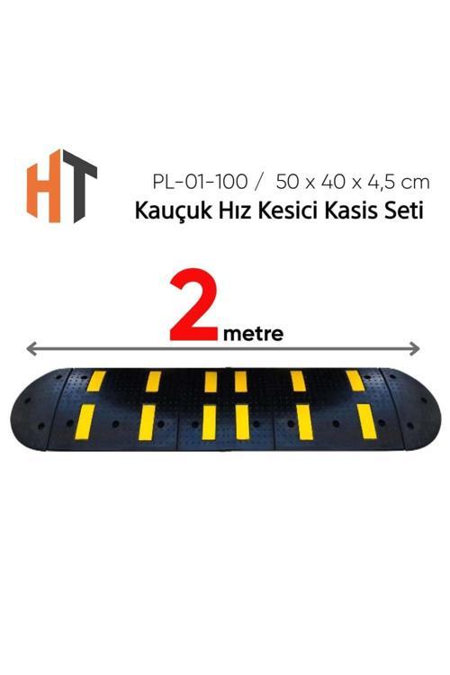 Kauçuk Hız Kesici Set Kapaklı, Yol Kasisi 2 Metre