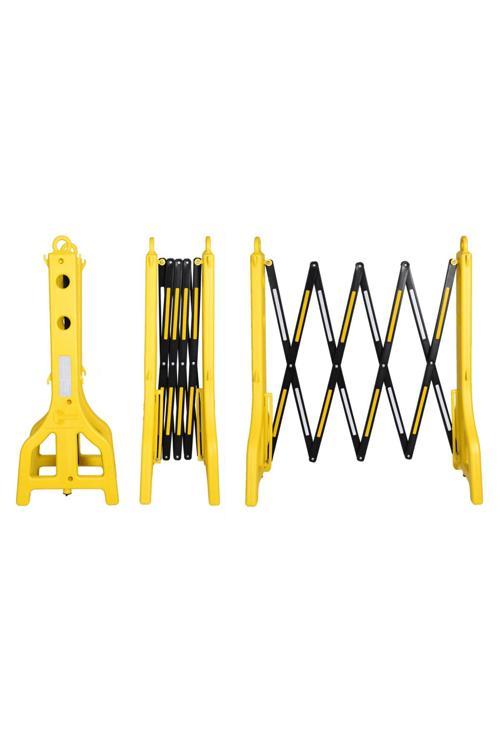 Akordiyon Bariyer Sarı 255 X 97 Cm