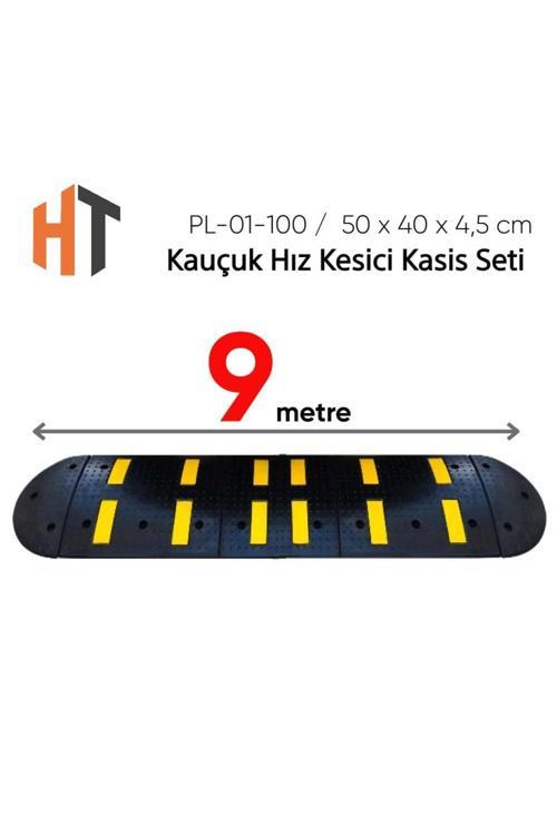 Kauçuk Hız Kesici Set Kapaklı, Yol Kasisi 9 Metre
