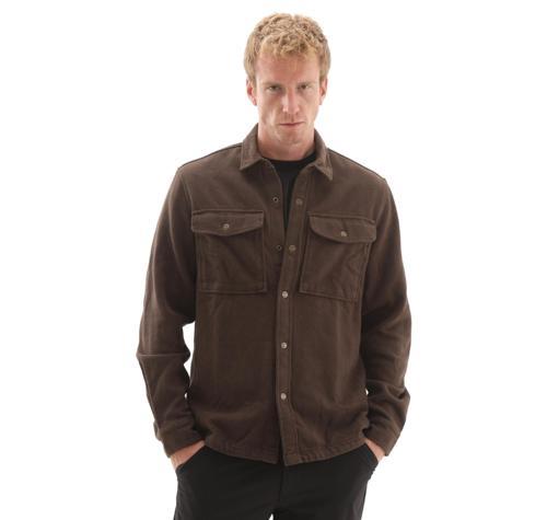 B0A44TN2431-R Timberland Corduroy Collar Utility Overshirt Erkek Kahve
