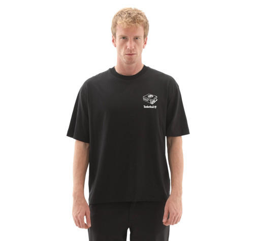 B0A6KY30011-R Timberland 'My Boots'' Short Sleeve Tee Erkek Siyah