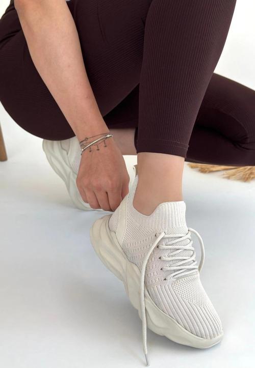 Henta Bej Triko Bağcıklı Spor Ayakkabı