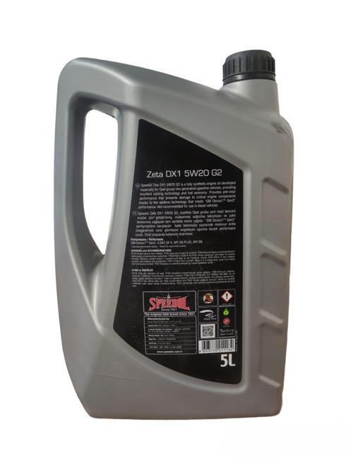 ZETA DX1 5W-20 TAM SENTETİK G2 5LT