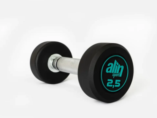 ALİN SPORT KAUÇUK KAPLI KROM DUMBBELL