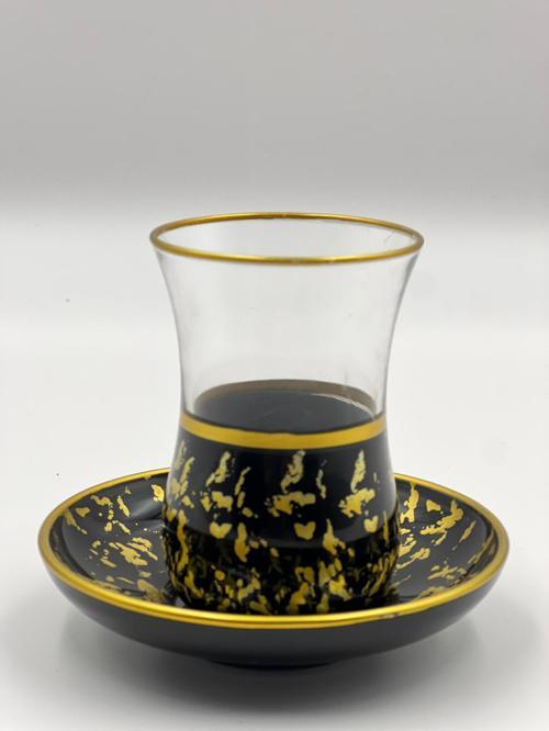 Abstre Gold 6 Kişilik Çay Bardağı Seti
