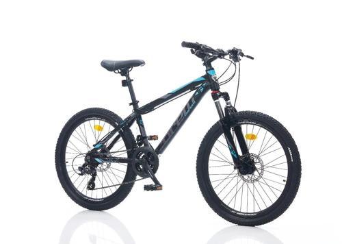 FELİX 1.2 ERKEK DAĞ BİSİKLETİ 304H HD 24 JANT 21 VİTES SİYAH MAVİ TURKUAZ