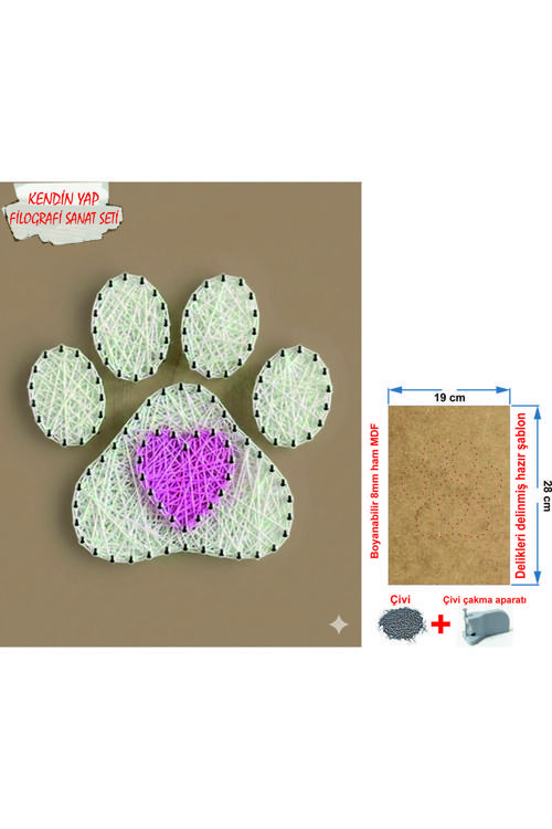 İp Sanatı Dikkat Geliştirici el becerisi Çocuk Montessori Eğitimi Filografi Hazır Set Pati
