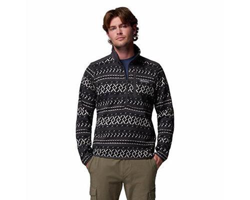 Erkek Outdoor Çeyrek Fermuarlı Polar Üst 2097741012 Siyah