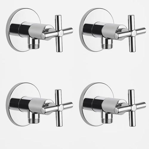 4'LÜ Taharet Musluğu Artı kullanım   Pirinç Gövde, AÇ-KAPA kullanım