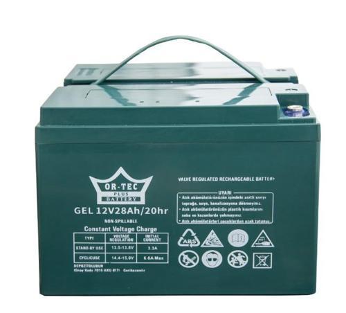 Ortec 12V 28AH Akü Engelli Araba Aküsü