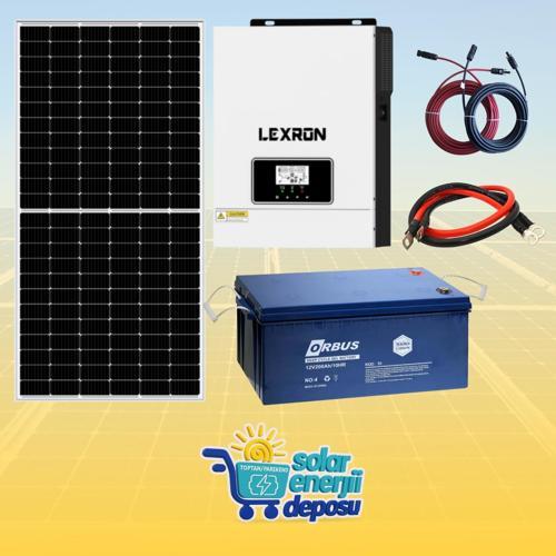 Solar Enerji Deposu 2000W Güneş Enerjisi Paketi 