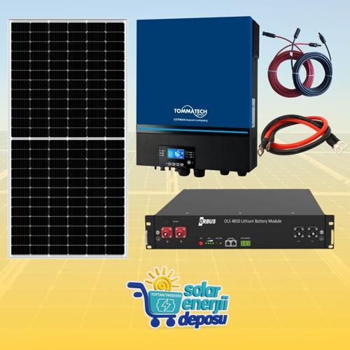 Solar Enerji Deposu 7000W Lityum Güneş Enerjisi Paketi