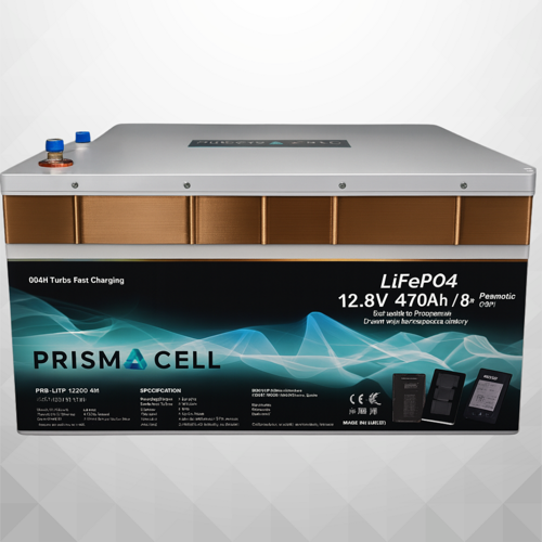 Prismacell 12.8V 470Ah LiFePO4 Akü | Karavan & Solar