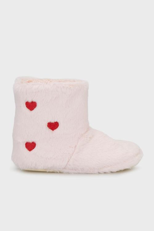 Kalpli Yumuşak Dokulu Peluş Bayan Panduf 6722005 PUDRA