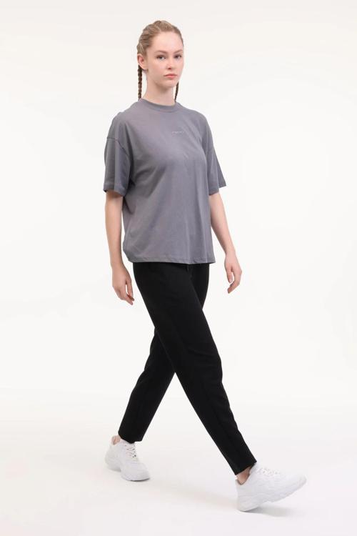 Regular Fit Daralan Paça Bayan Eşofman Altı 5WCT693 5PR SİYAH