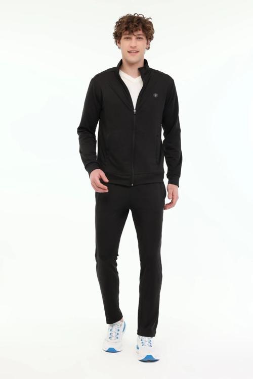 Regular Fit Dik Yaka Erkek Eşofman Takımı 5WALEXTSUIT 5PR SİYAH