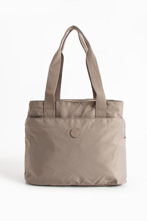 Kadın 5 Gözlü Büyük Boy Suya Dayanıklı Saten Kumaş Omuz Çantası