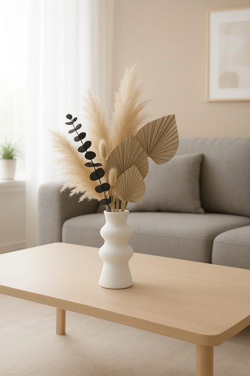 15 cm 3D Baskı Dekoratif Vazo – Modern Tasarım – Sert Plastik