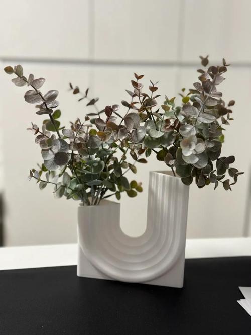 3D Baskı Modern Dekoratif Vazo 15 cm UZUNLUGU