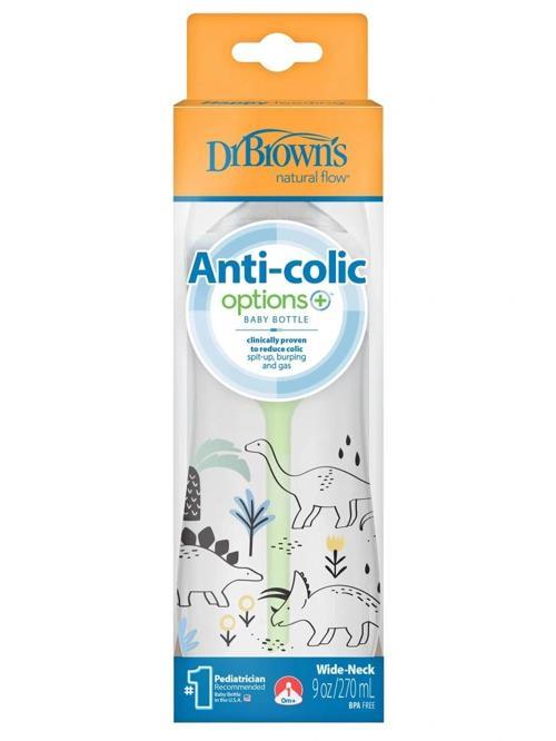 Dr.Browns Geniş Ağız PP Antikolik Options Biberon  270ml Erkek
