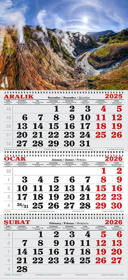 2026 Yılı Gemici Takvimi-Vadi