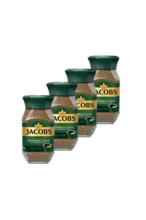 Monarch Gold Cam Kavanoz Granül Kahve 100 gr X 4 Adet
