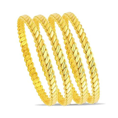 4 Adet Mersin Burması Altın Görünümlü Bilezik (4 18) 72 Gr.  