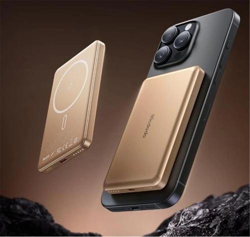 MC-4642 5000mAh 20W Metal Ultra İnce Manyetik Kablosuz Powerbank