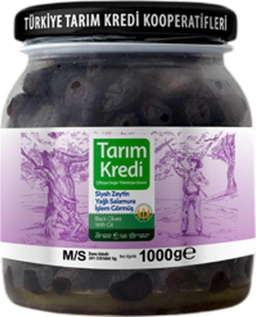 Yağlı Salamura Siyah Zeytin M-S 1000 G