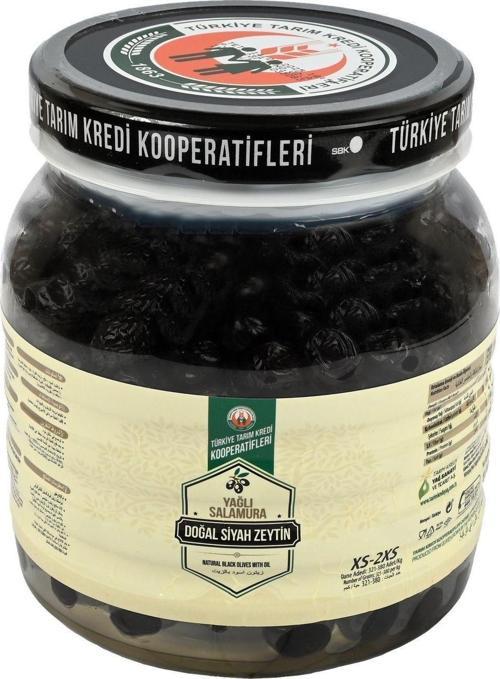 Yağlı Salamura Siyah Zeytin Xs-2Xs 1000 G
