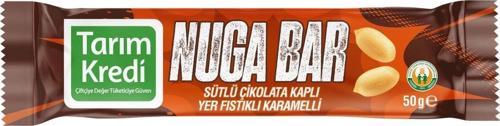 Karamelli Yer Fıstıklı Nuga Bar 50 G