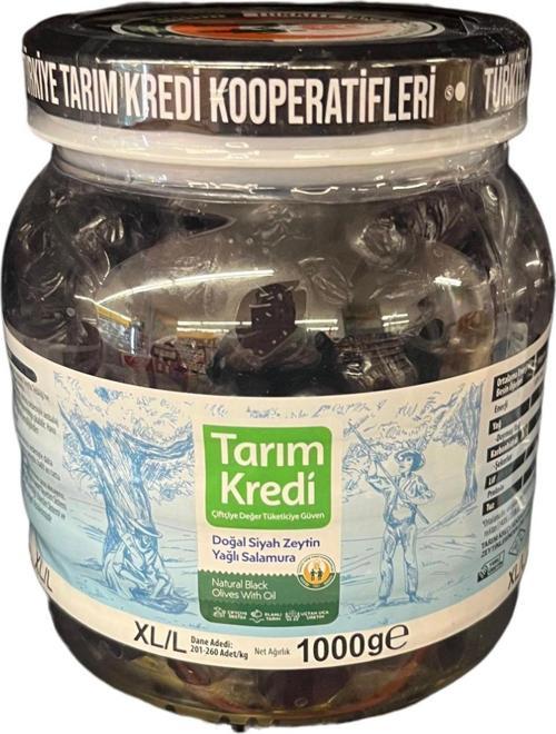 Yağlı Salamura Siyah Zeytin Xl-L 1000 G