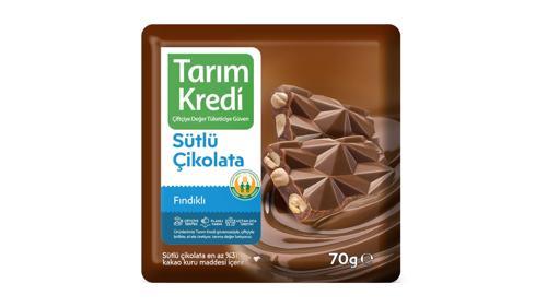 Kare Çikolata Sütlü Fındıklı 70 G