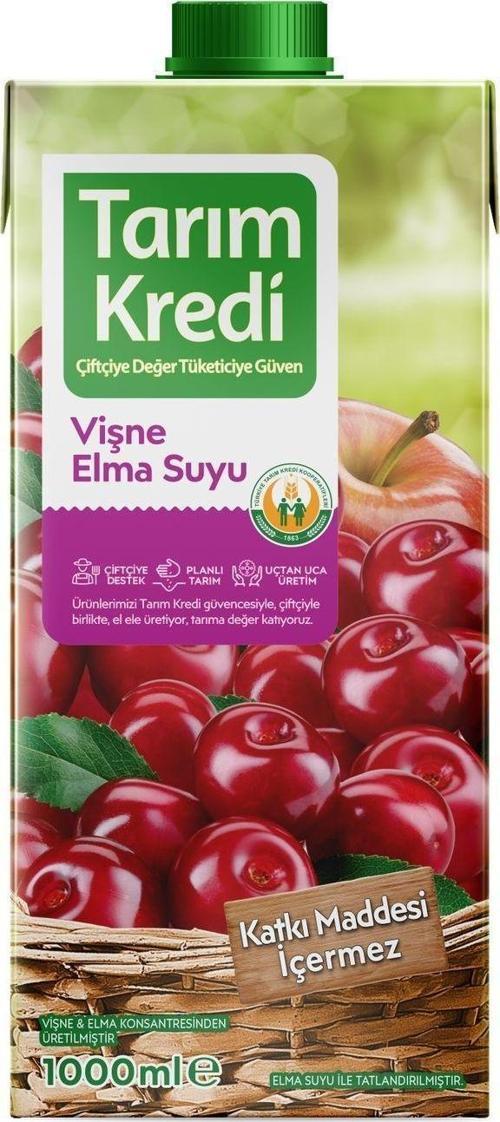 %100 Vişne Elma Suyu 1 L