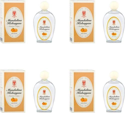 Mandalina Kolonyası 200 Ml Cam X 4 Adet Premium Seri