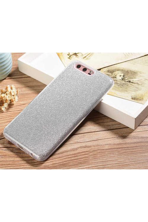 Huawei P10 Plus Kılıf Shining Silikon - Gümüş