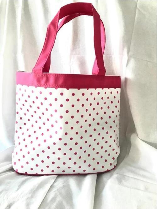 Ambre Solaire Pembe Puantiyeli 01 Plaj Çantası 31cmx42cm