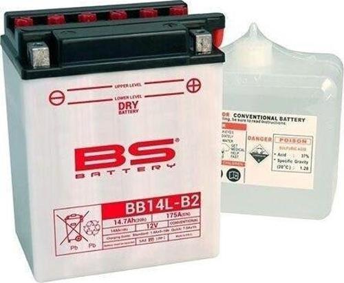 Bs Bb14al-A2 Dry 1986-2006 Kawasaki VN 750 Vulcan Uyumlu Akü