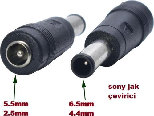 1 Adet Sony Adaptör Jack Çevirici 6.4mm 4.0mm Fiş Dönüştürücü 5.5mm 2.5mm Ucu 6.4mm 4.0mm Çevirir