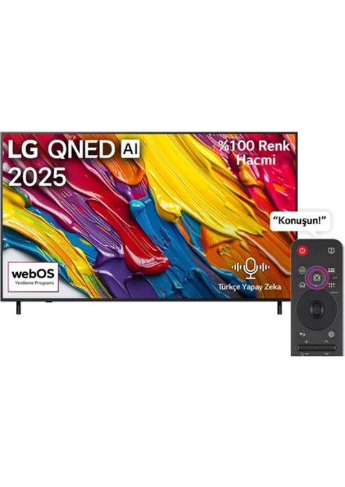 75QNED82A6B 75'' 190 Ekran Uydu Alıcılı 4K Ultra HD webOS QNED TV