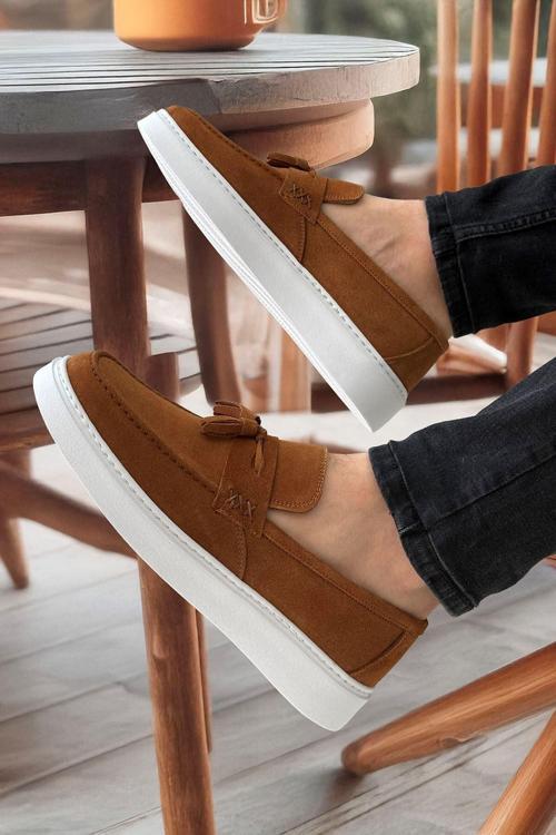 Hakiki Deri Püsküllü Hafif Erkek Klasik Ayakkabı