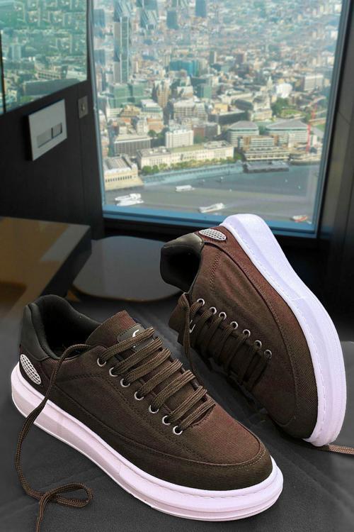 Keten Kalın Taban Erkek Günlük Ayakkabı