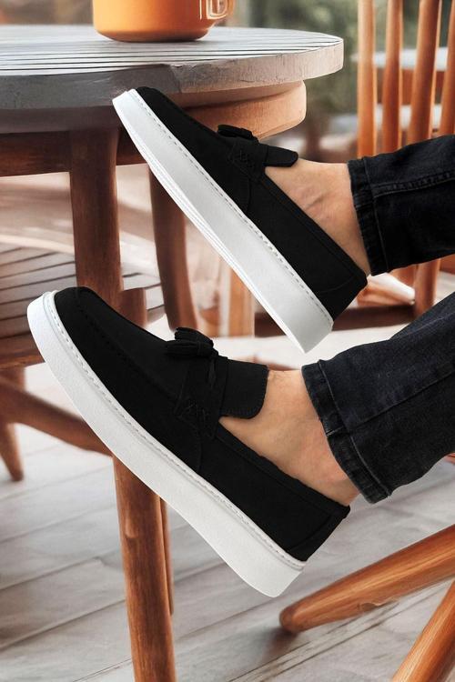 Hakiki Deri Püsküllü Hafif Erkek Klasik Ayakkabı