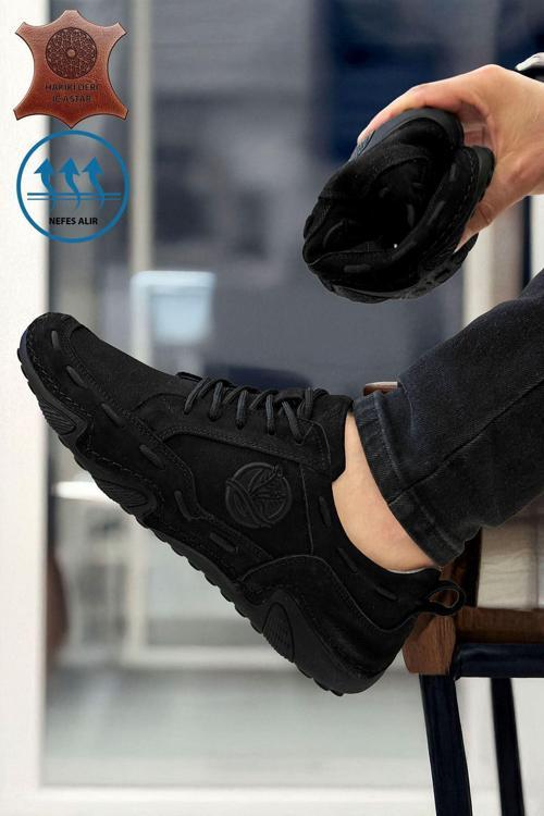 Nubuk Hakiki Deri Spider Erkek Çarık Ayakkabı