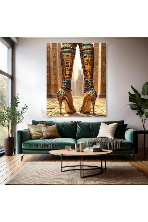 Kanvas Tablo Modern Antik Mısır Temalı Tablo Modeli Duvar Tablosu
