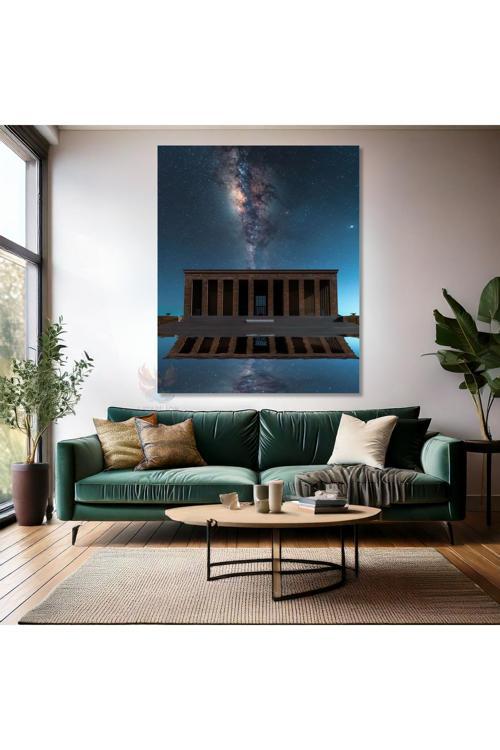 Kanvas Dikey Duvar Tablosu Kanvas Anıtkabir Ev Ofis Salon Modern Duvar Tablosu